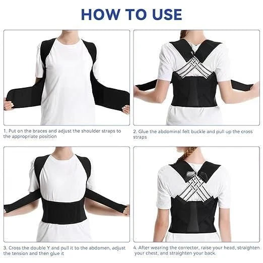Adjustable Back Posture Corrector/ Slouching Relieve Pain Belt Men Women