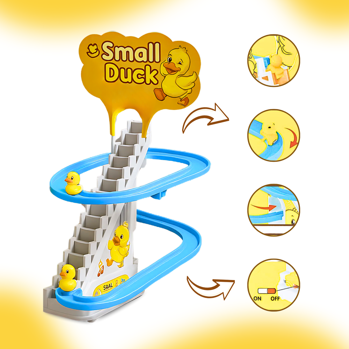 QuackTrail Musical 3 Pieces Duck Stairway