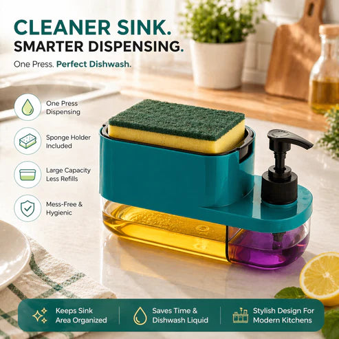 3-In-1 Dish Soap Pump Dispenser