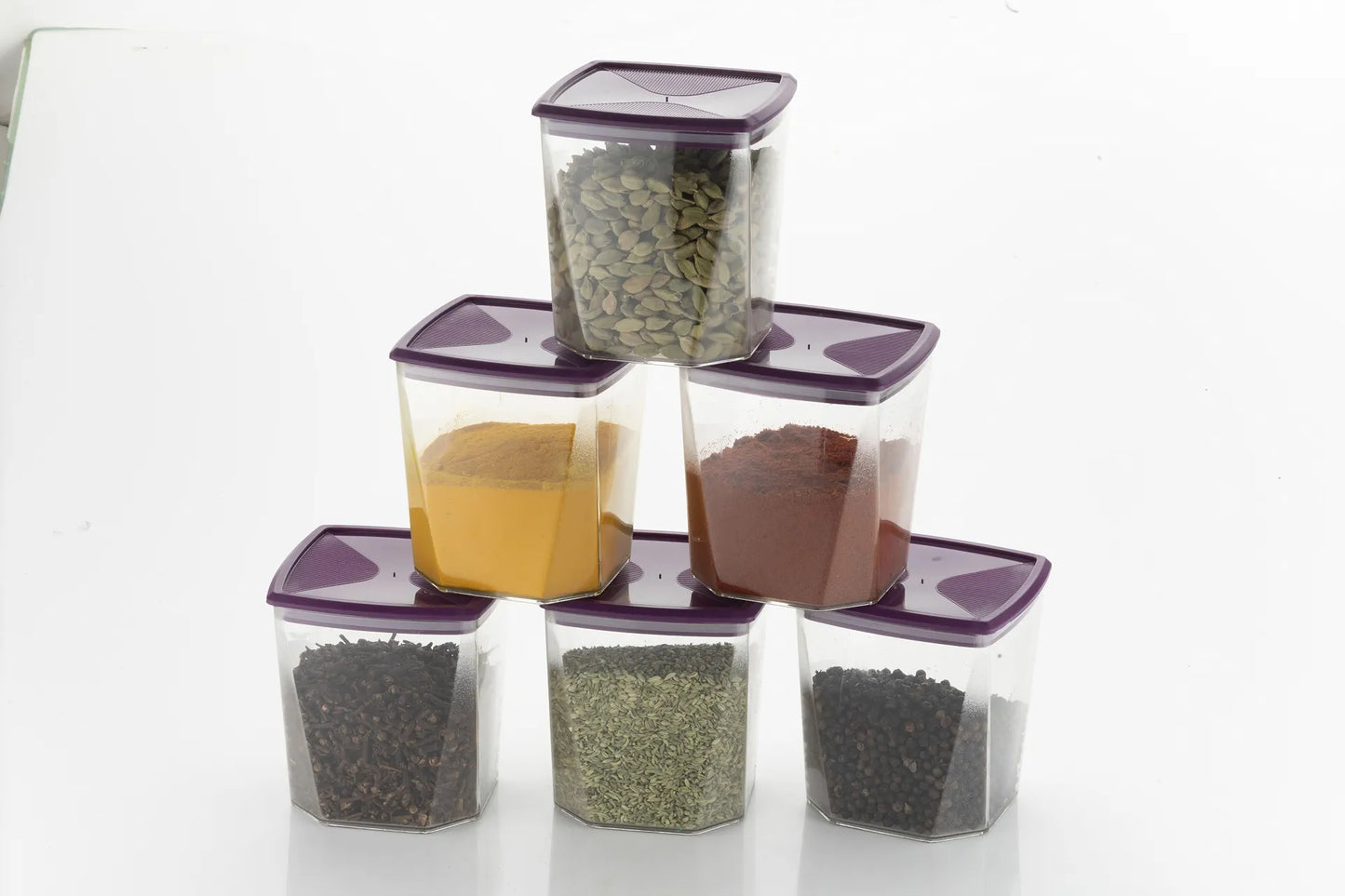 Diamond Airtight Kitchen Storage Container Set (Pack Of 6 )