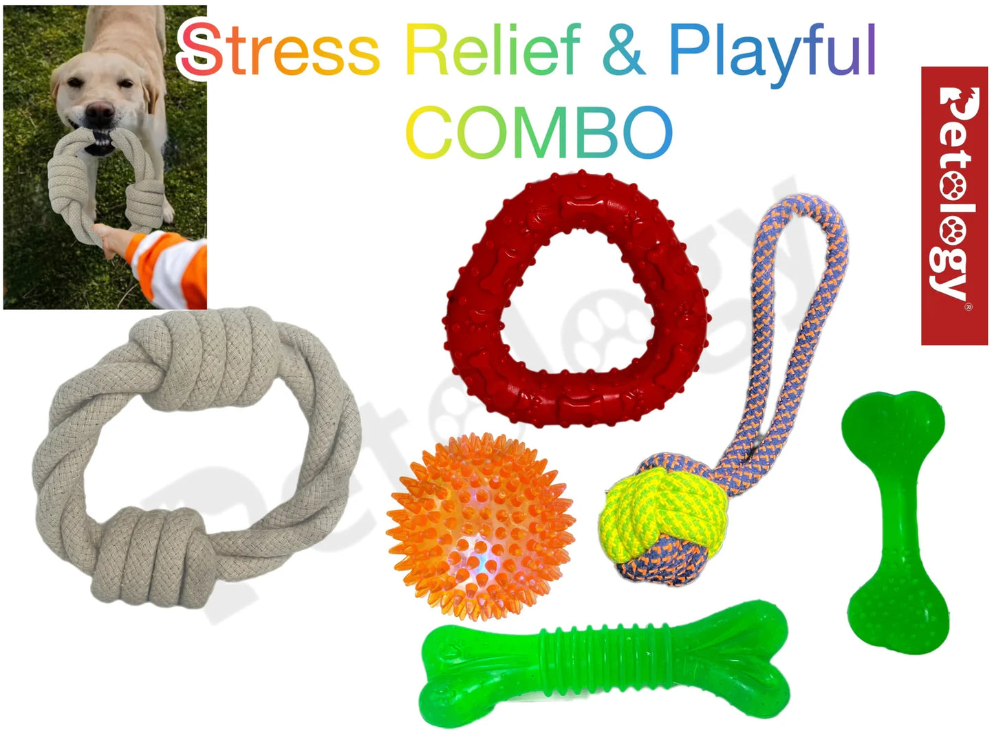 Best tug COMBO for chewers best toy to keep them healthy interactive, all ages and breeds
