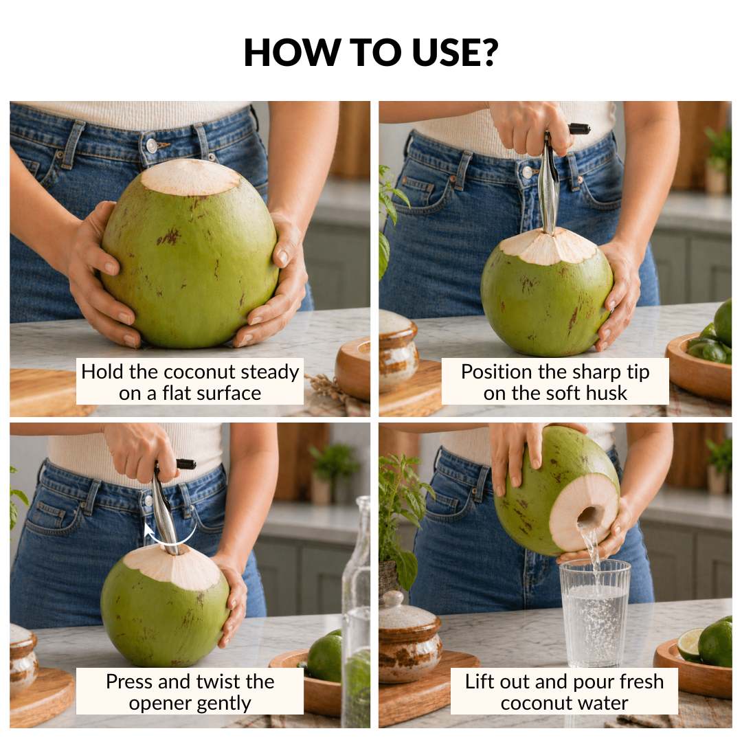 Stainless Steel Coconut Opener